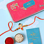 Sneh Bal Ganesha Rakhi & Soan Papdi Gift