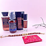 Sneh Rudraksha Beads Rakhi & Grooming Set