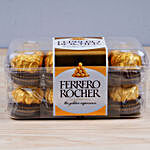 Sneh Designer Peach Rakhi & Ferrero Rocher Box