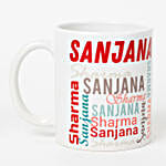 Personalised Multicolored Name Mug