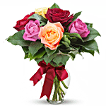 Lovely Mixed Roses Arrangement