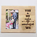 Wonderful We Engraved Photo Frame