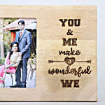 Wonderful We Engraved Photo Frame