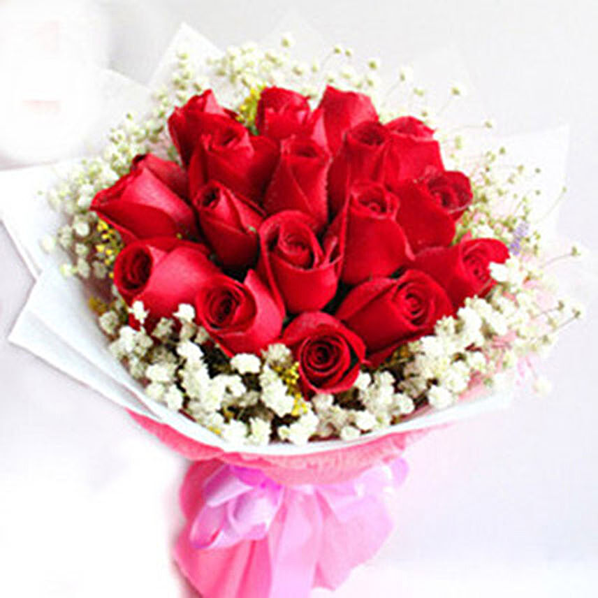 Bouquet Of 19 Red Roses