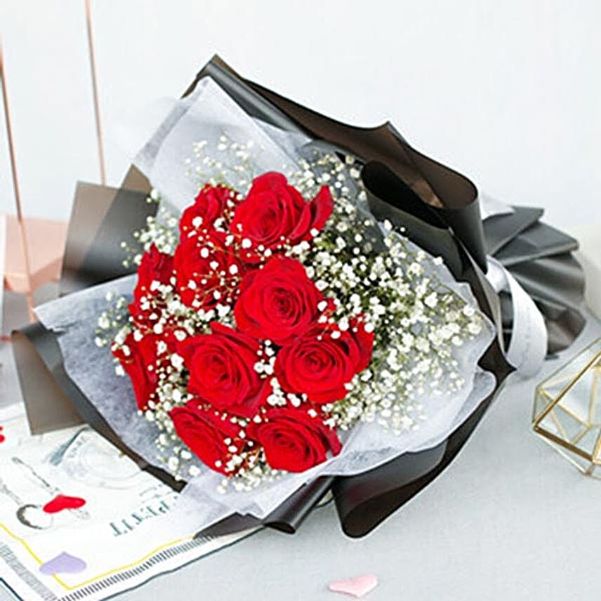 The Greatest Love Red Rose Bouquet:Flowers to China
