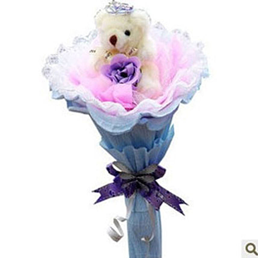 Blue Bear Bouquet