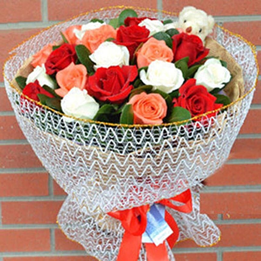 Colorful Roses Bouquet