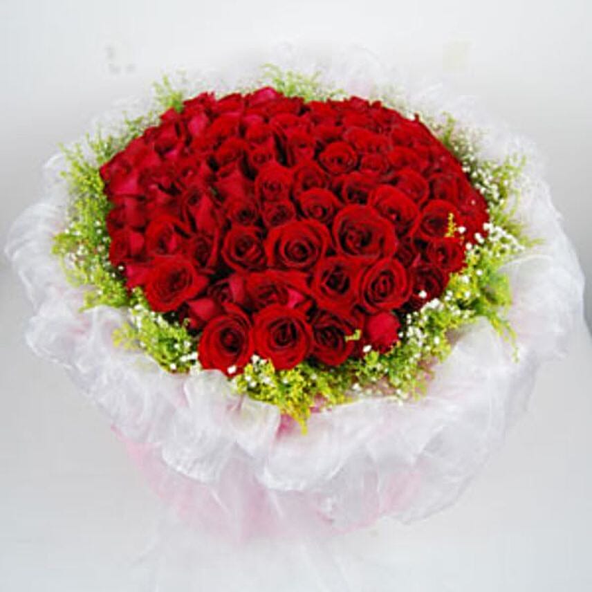 Forever Love Red Roses Arrangement