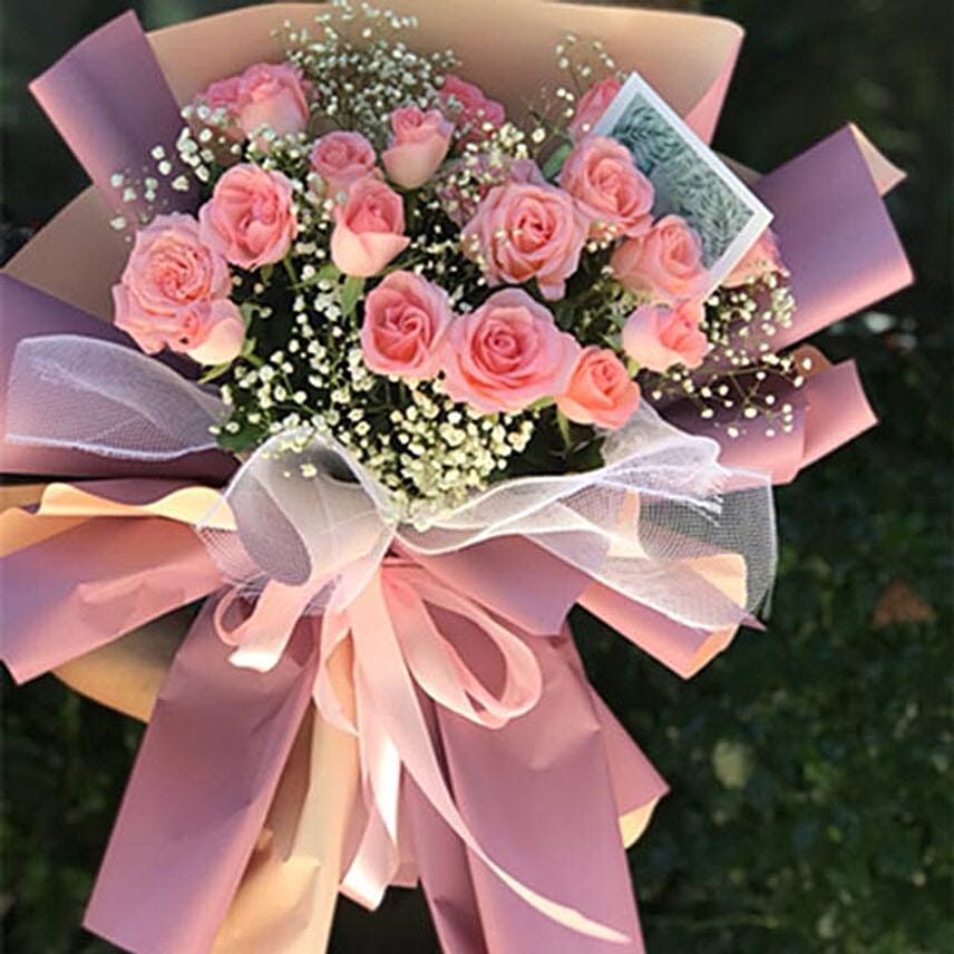 Missing Tide Pink Rose Bouquet