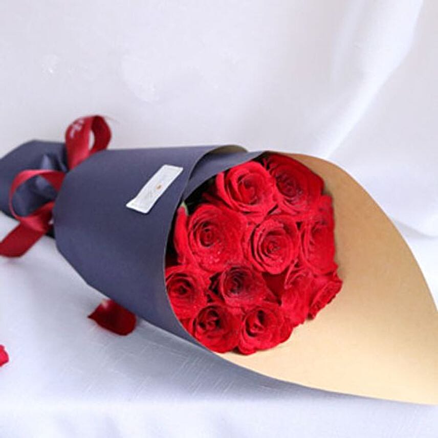 Romantic Red Roses Bouquet