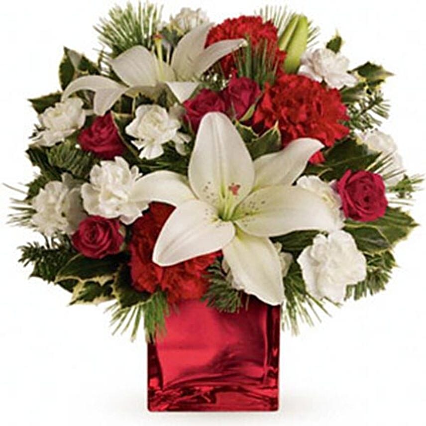 Roses And Carnations Combo