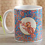 Pearl Rakhi And Ceramic Mug Combo