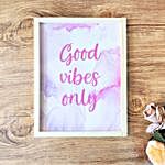 Good Vibes Only Wall Hanging And 5 Badges
