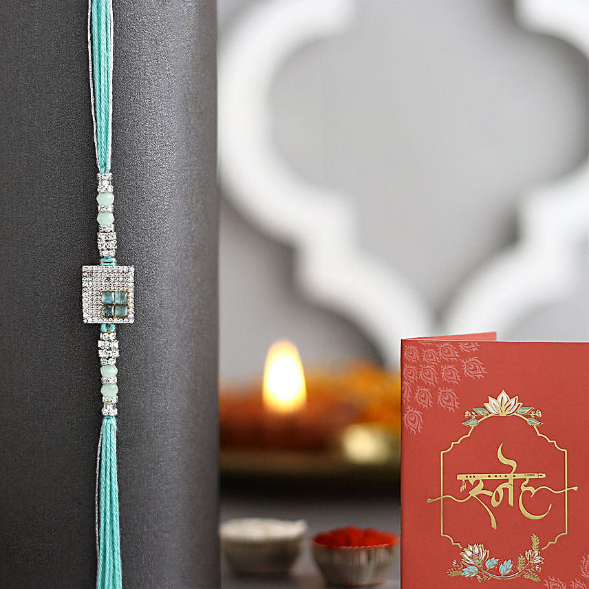 Imperial American Diamond Rakhi N Ferrero Delight