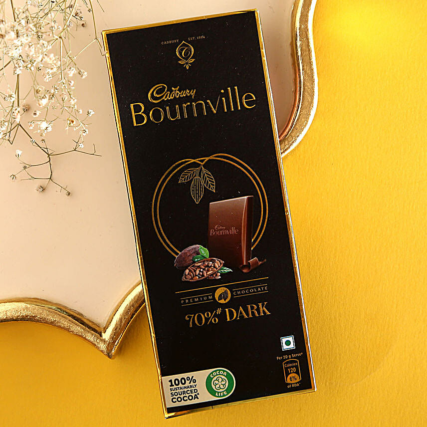 Royal Emerald Kundan Rakhi N Bournville Indulgence
