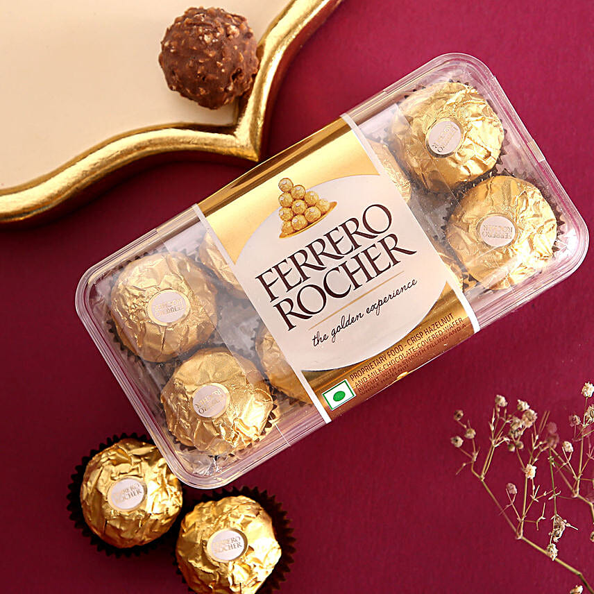 Sculpted Ganesha 3D Rakhi N Ferrero Rocher Gift Set