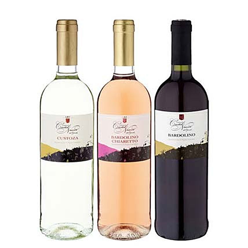 3 Bottles of Wine The Gardasee Set:Send Wine to Germany