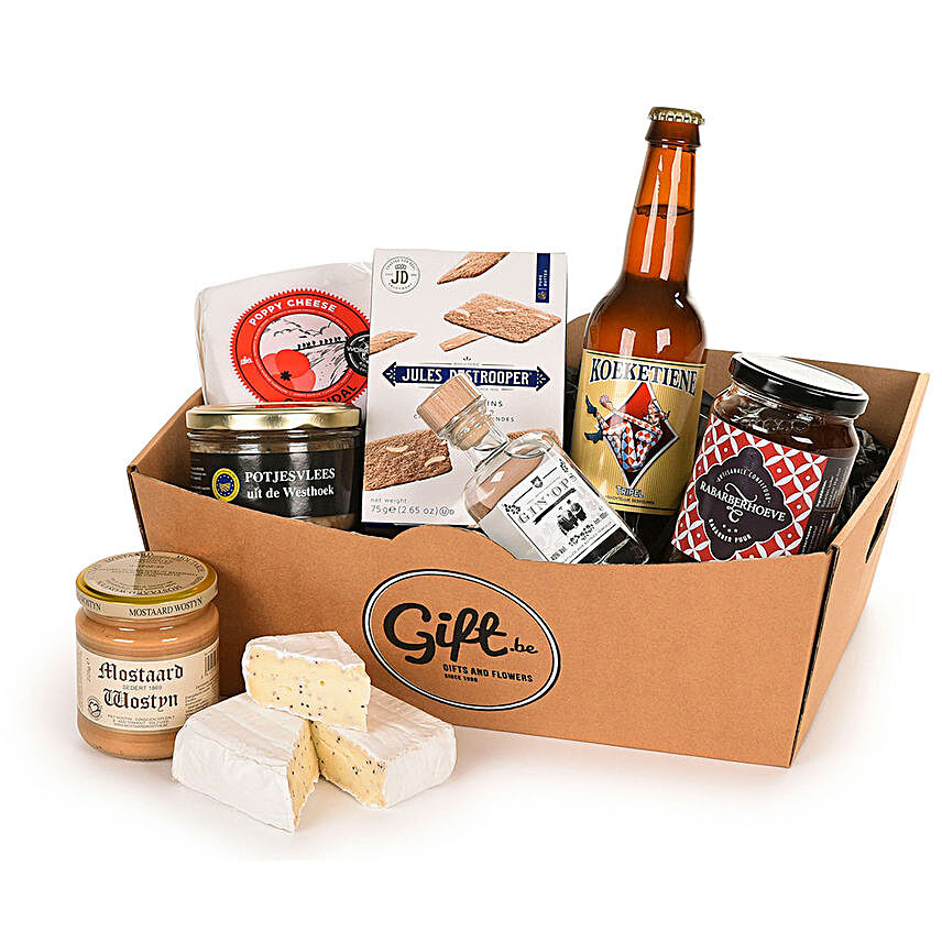 Belgian Gourmet Appetizer With Beer And Gin:Send Corporate Gifts to Germany