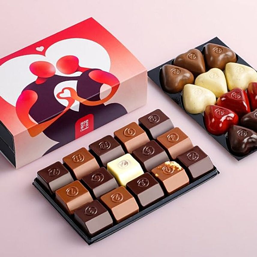 Love Chocolates Box 27 Pcs:Love N Romance