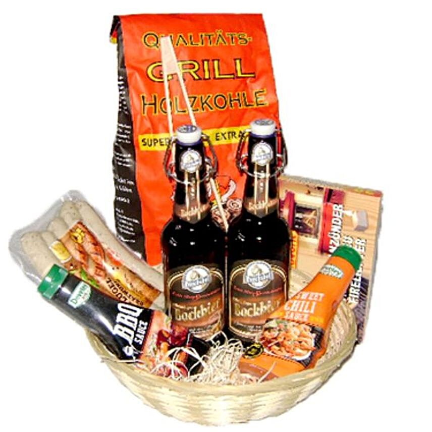 Grilling Pleasure Gift Basket:Father's Day Presents to Germany