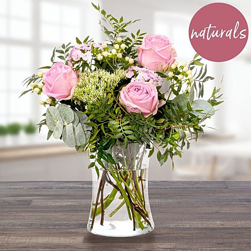 Lovely Mixed Flowers Bunch:Send Romantic Gifts to Germany