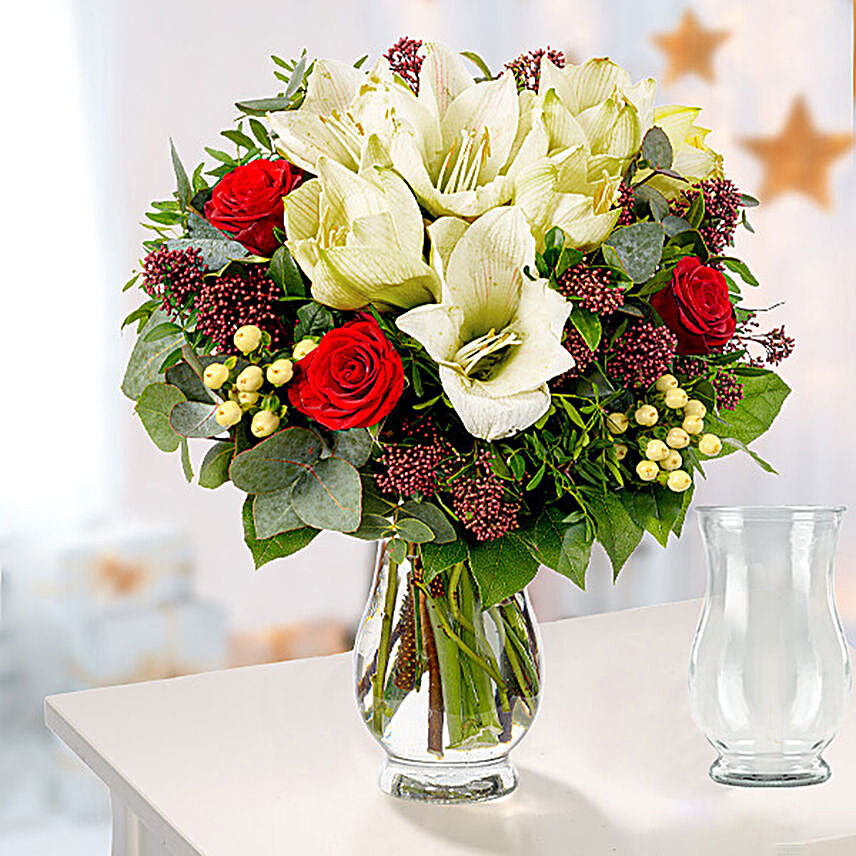 Winter Wonderland Flower Bouquet Vase