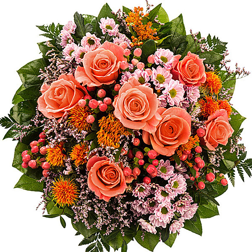 Enticing Mixed Flowers Bouquet