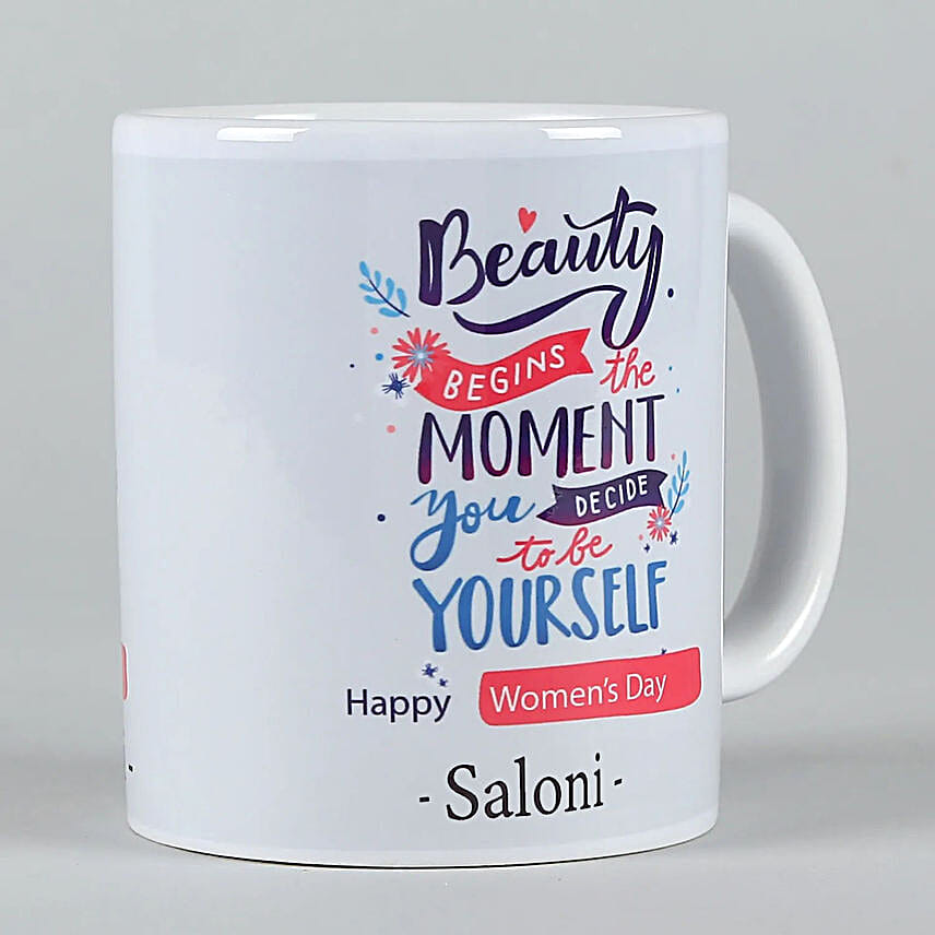 Happy Women Day Personalised White Mug