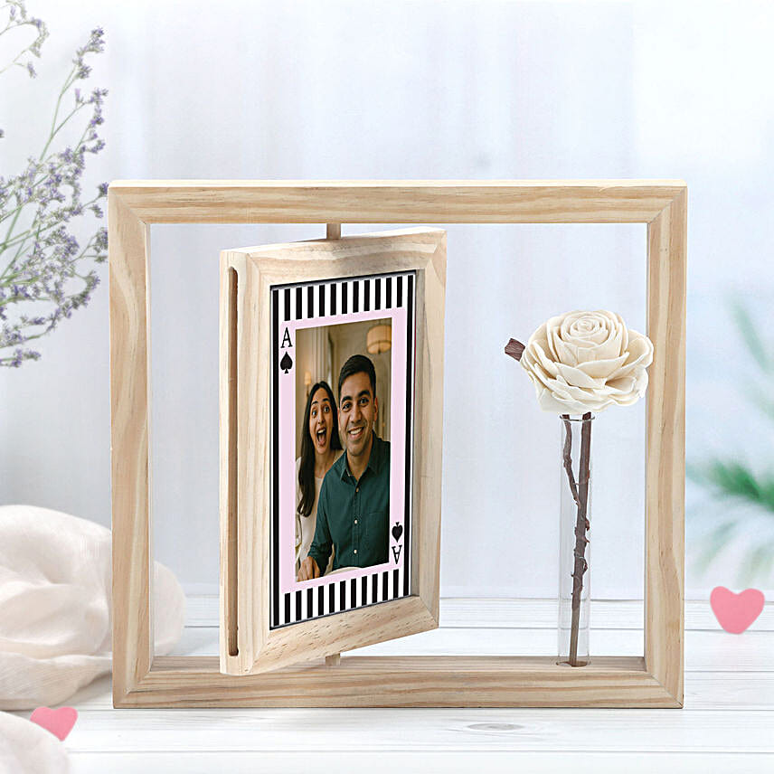 Personalised Photo Frame N Evil Eye Rakhi