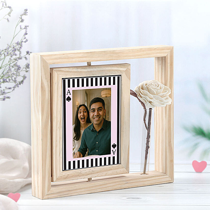 Personalised Photo Frame N Evil Eye Rakhi