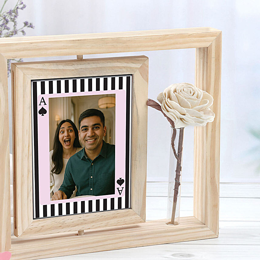 Personalised Photo Frame N Evil Eye Rakhi