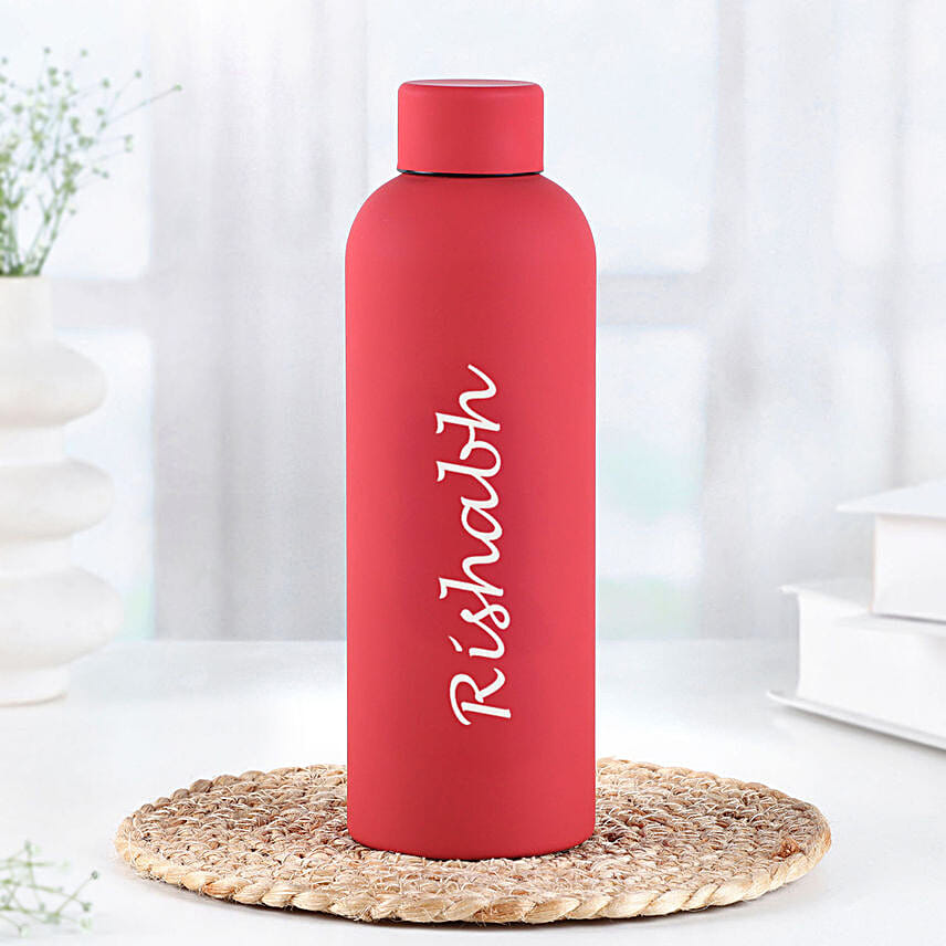 Personalised Stainless Steel Insulated Flask and Rakhi