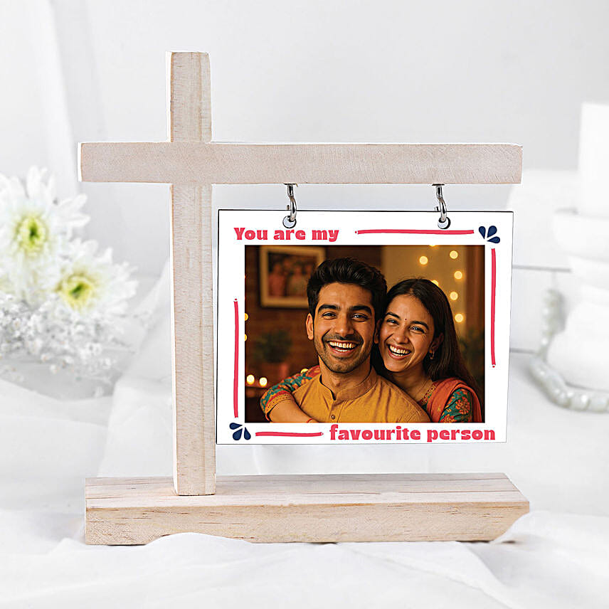 Photo Frame and Evil Eye Rakhi Gift