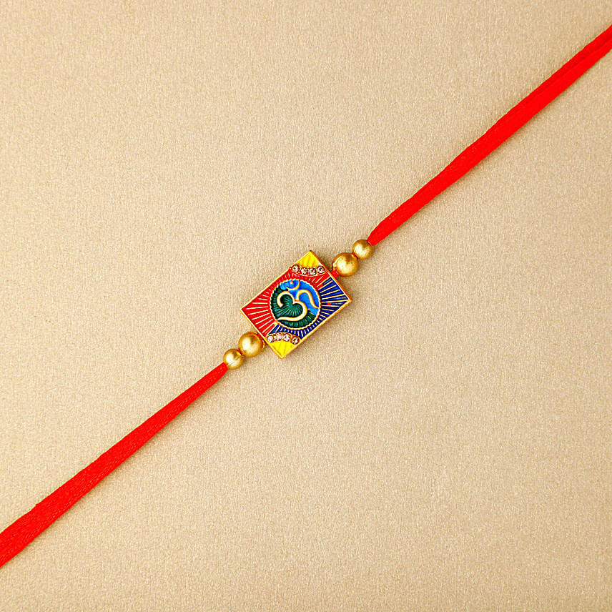Sacred Om Rakhi N Kaju Katli Box