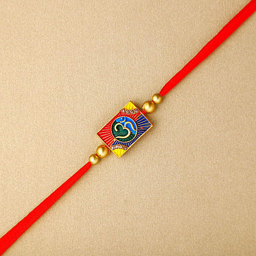 Sacred Om Rakhi N Kaju Katli Box