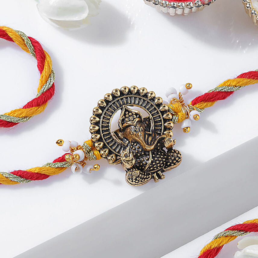 Divine Ganesha Rakhi Chocolate Hamper