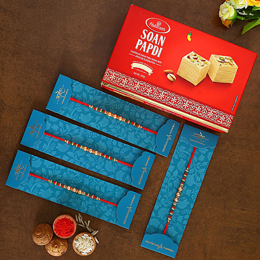 4 Pearl Mauli Rakhis And Soan Papdi