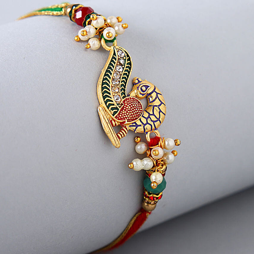 Beautiful Peacock Designer Rakhi
