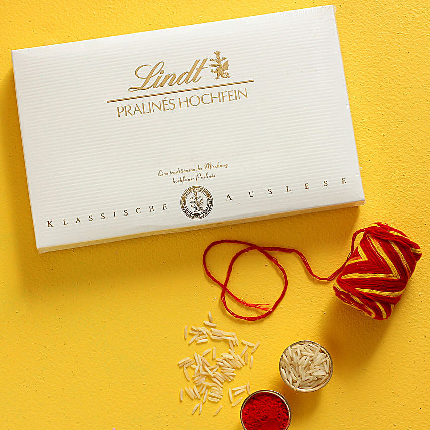 Bhai Dooj Greetings Lindt Pralines Combo