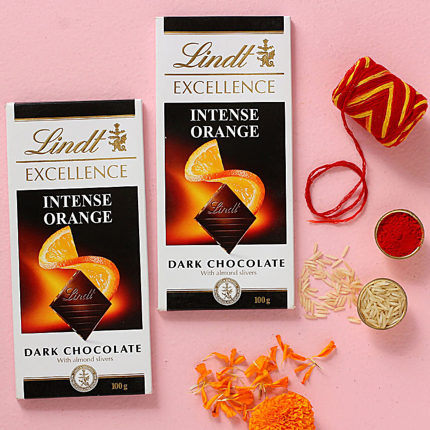 Bhai Dooj Special Lindt Intense Orange Chocolate Combo