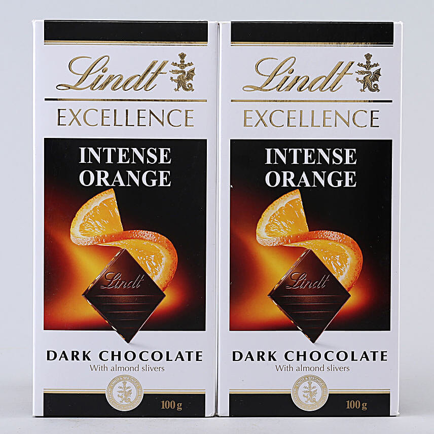 Bhai Dooj Special Lindt Intense Orange Chocolate Combo