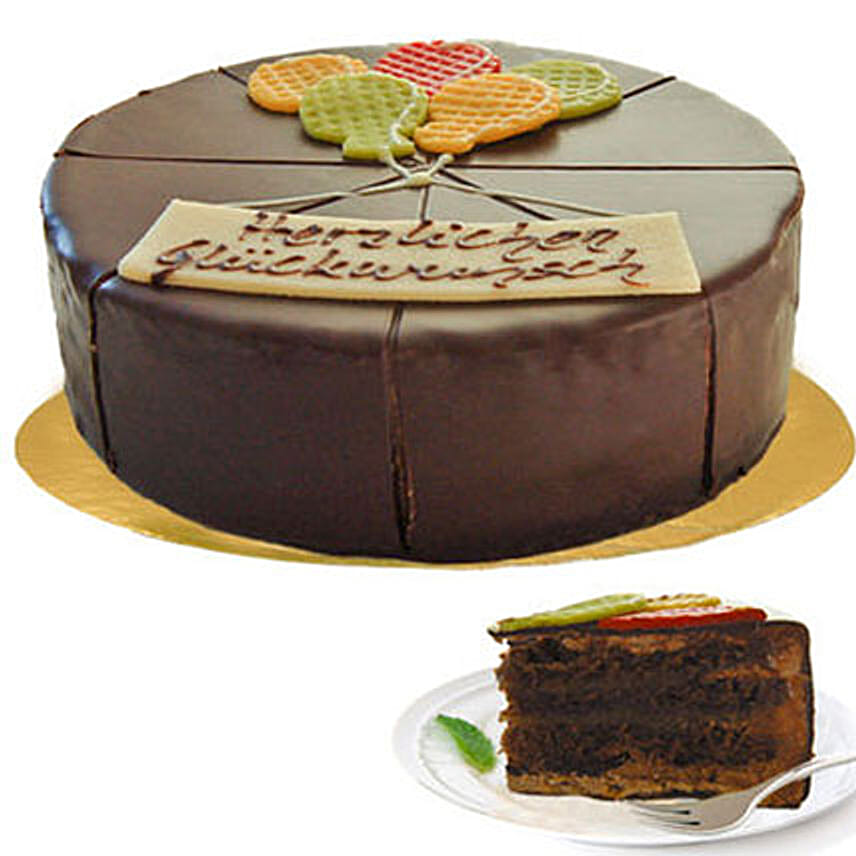 Delectable Dark Chocolate Cake