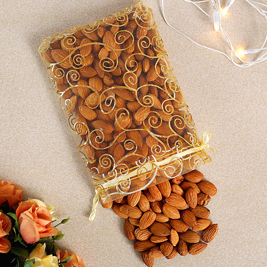 Designer Diyas With Almonds And Sweets