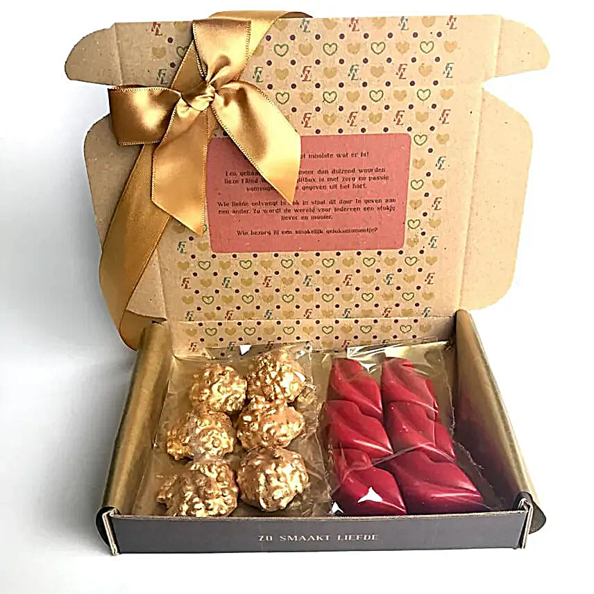 Elegant Mauli Rakhi N Delicious Bonbons Gift Box