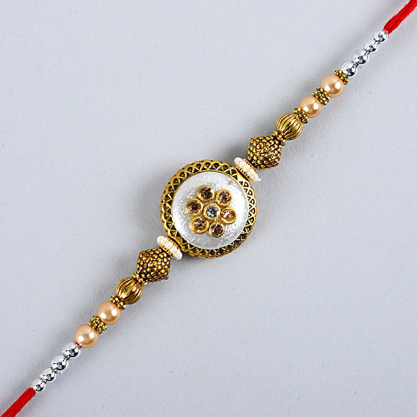 Ethnic Pearl Designer Rakhi