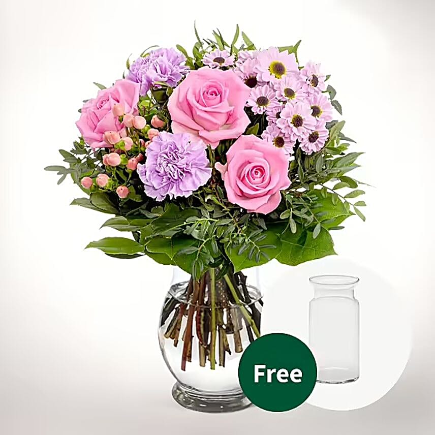 Flower Bouquet Freude with vase