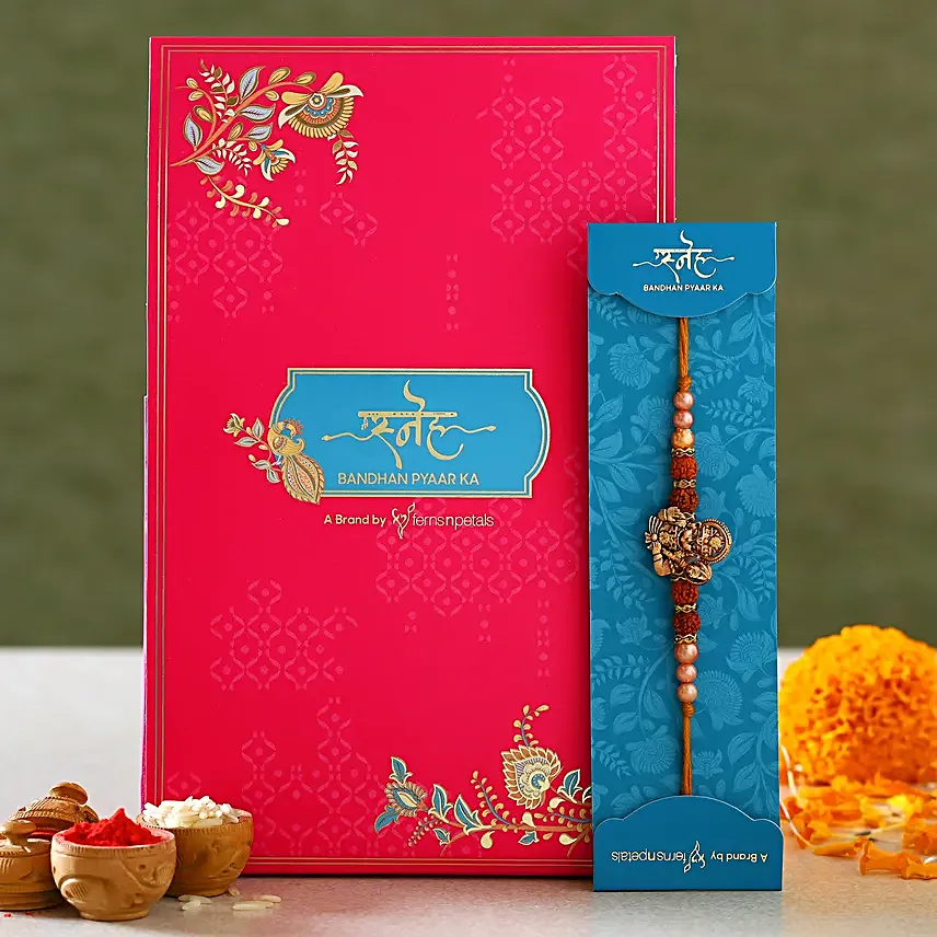 Hanuman Rudraksha Pearl Rakhi