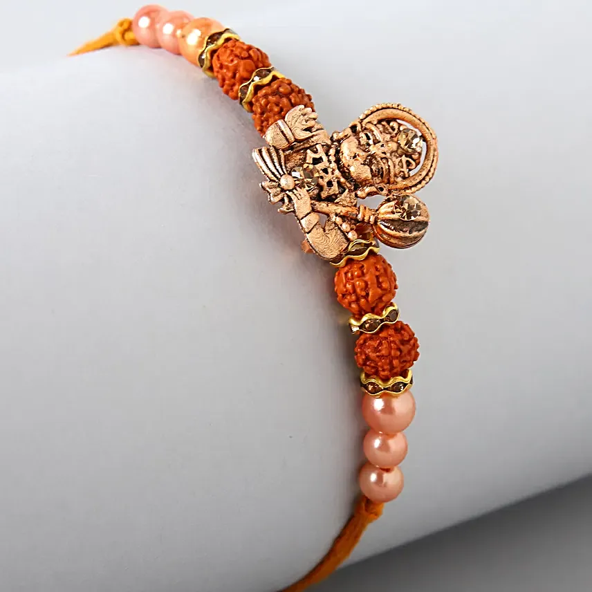 Hanuman Rudraksha Pearl Rakhi