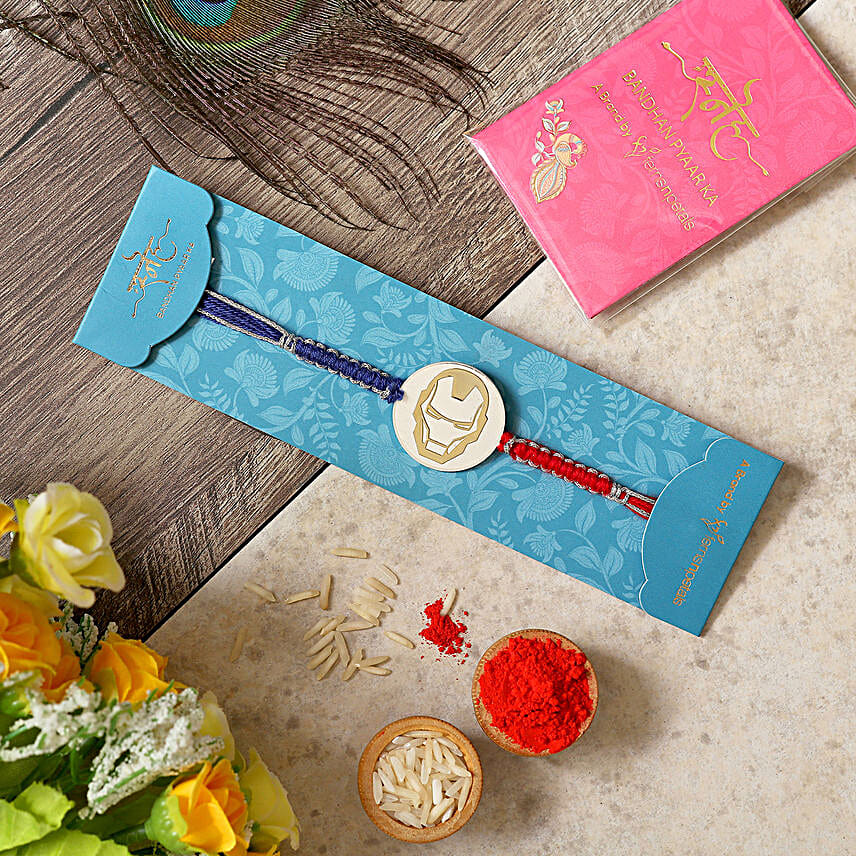 Ironman Kids Rakhi And Lindt Pralines