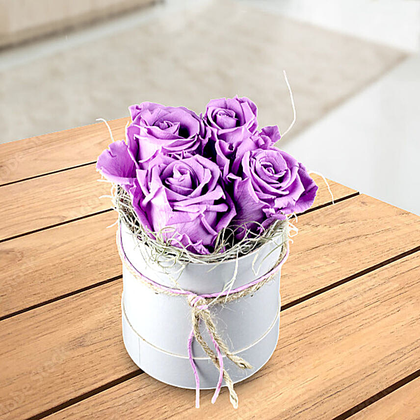 Lilac Beauty Rose Box